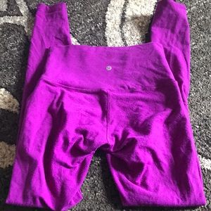 Purple lululemon size 6 luon Wunder unders